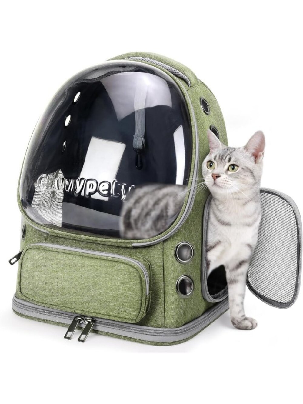 Breathable Bubble Cat Backpack Carrier - Large Space for Travel & Hiking